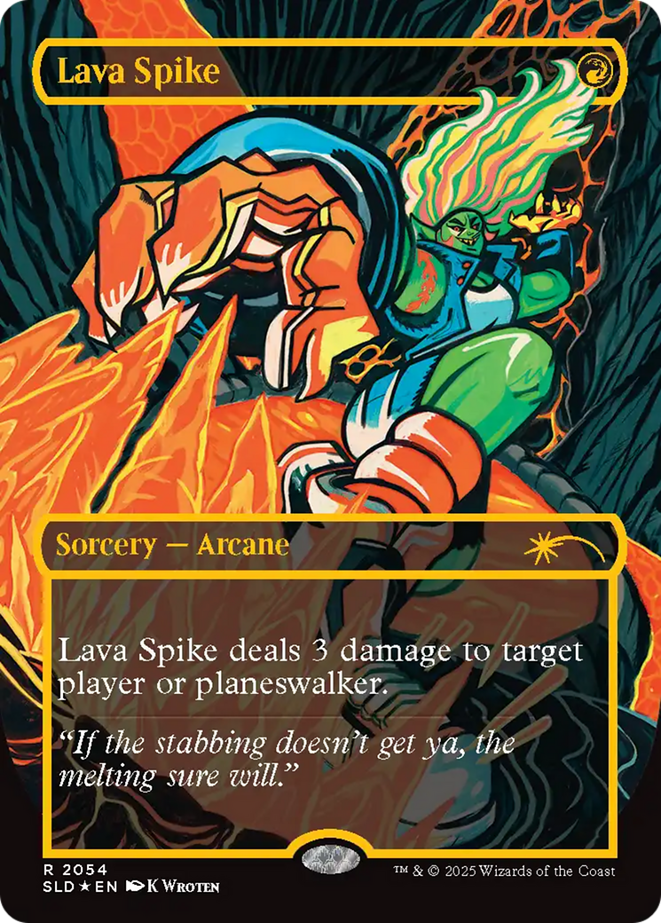 Lava Spike (2054) (Raised Foil) [Secret Lair Drop Series] | Exor Games Summserside
