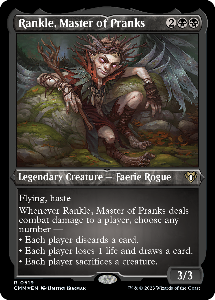 Rankle, Master of Pranks (Foil Etched) [Commander Masters] | Exor Games Summserside