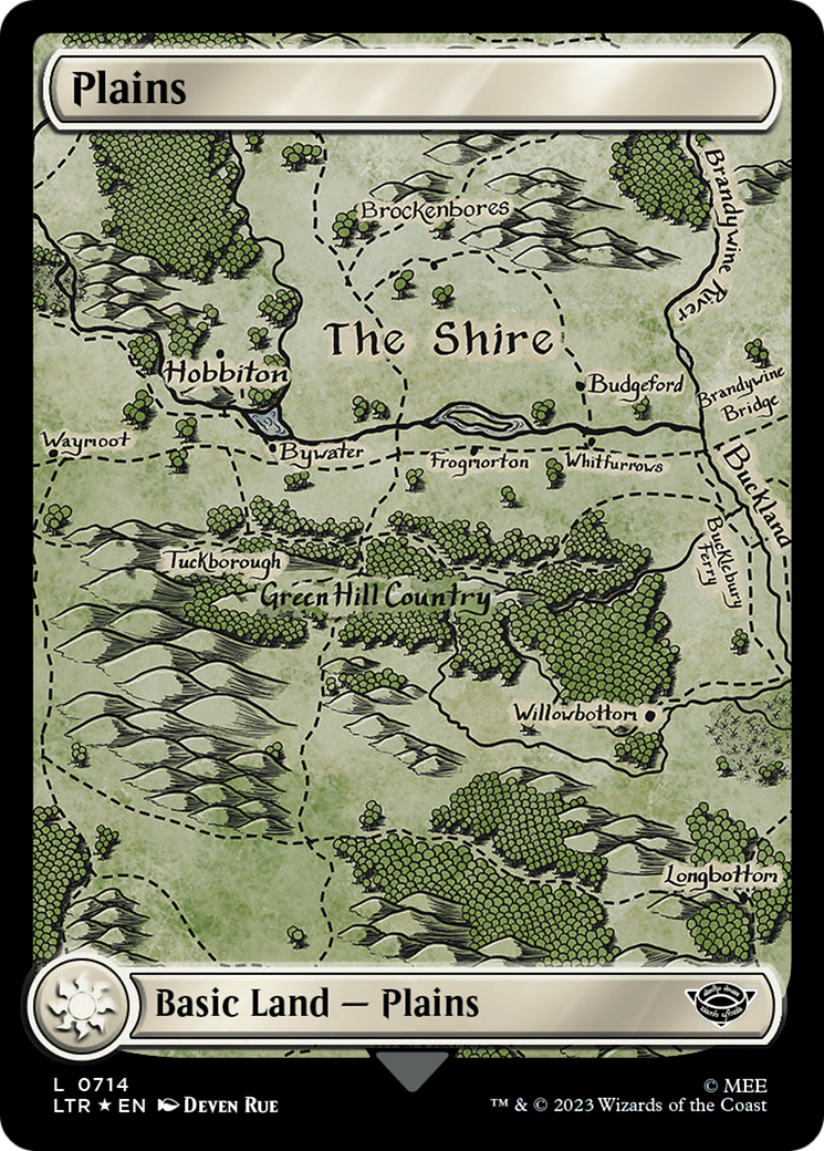 Plains (0714) (Surge Foil) [The Lord of the Rings: Tales of Middle-Earth] | Exor Games Summserside