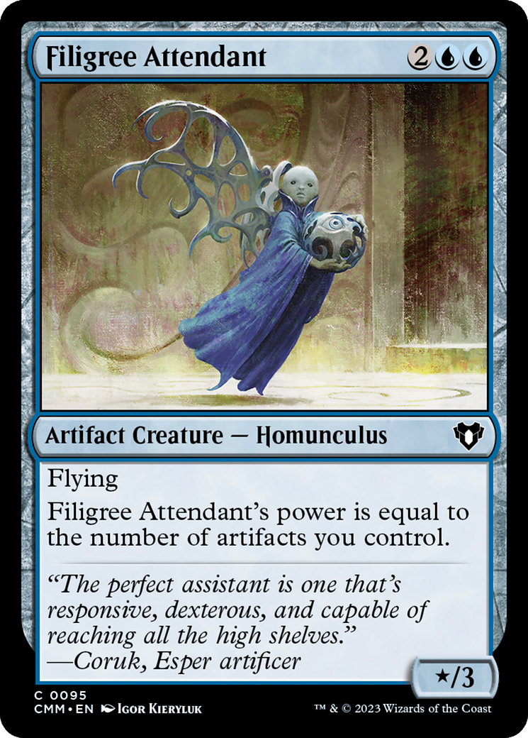 Filigree Attendant [Commander Masters] | Exor Games Summserside