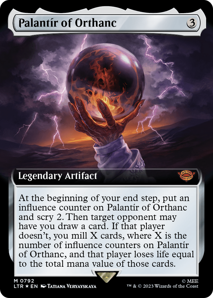 Palantir of Orthanc (Extended Art) (Surge Foil) [The Lord of the Rings: Tales of Middle-Earth] | Exor Games Summserside