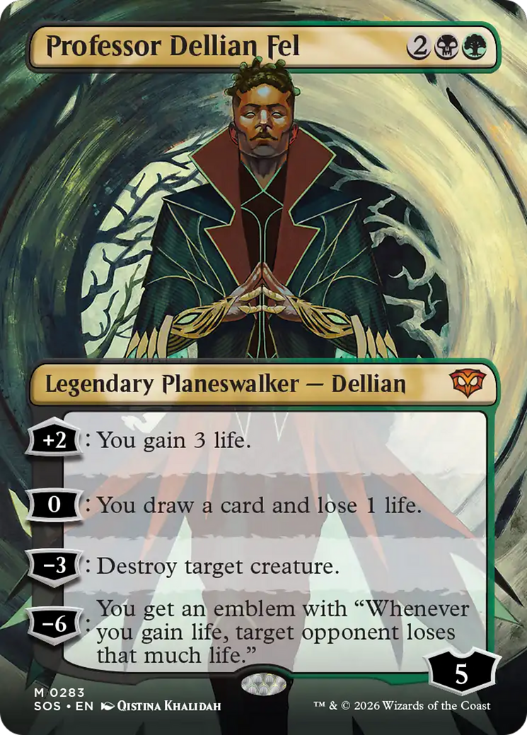 Professor Dellian Fel (Borderless) [Secrets of Strixhaven] | Exor Games Summserside