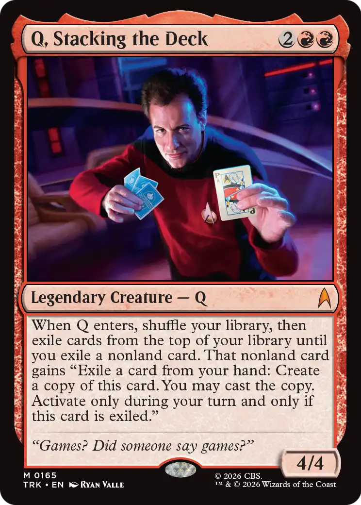 Q, Stacking the Deck [Star Trek] | Exor Games Summserside
