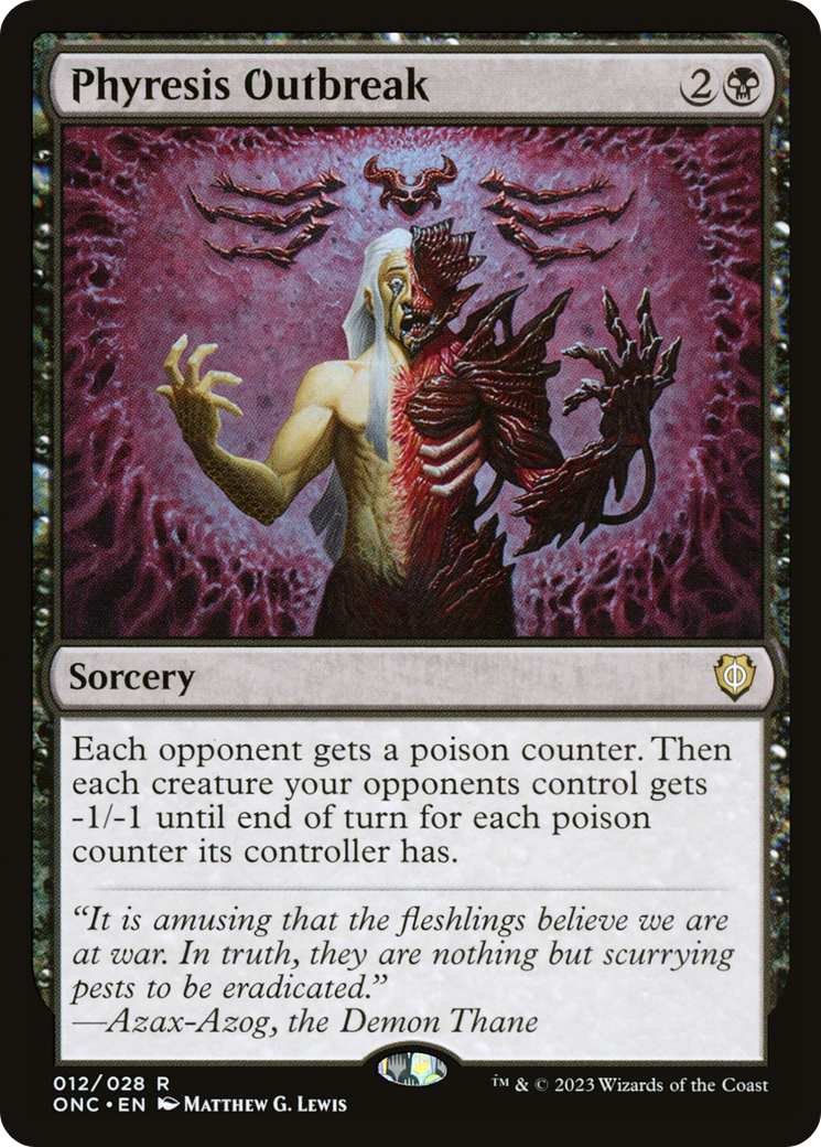 Phyresis Outbreak [Phyrexia: All Will Be One Commander] | Exor Games Summserside