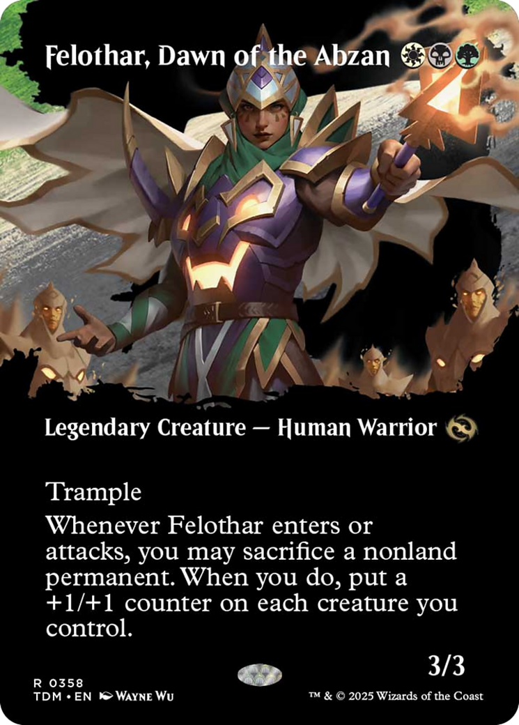 Felothar, Dawn of the Abzan (Borderless) [Tarkir: Dragonstorm] | Exor Games Summserside