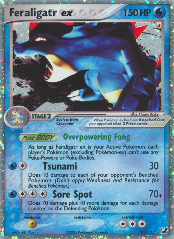 Feraligatr ex (103/115) [EX: Unseen Forces] | Exor Games Summserside