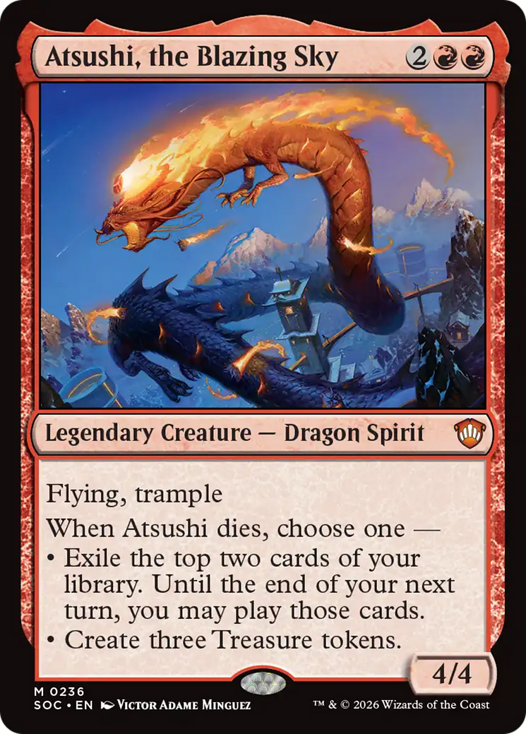 Atsushi, the Blazing Sky [Secrets of Strixhaven Commander] | Exor Games Summserside