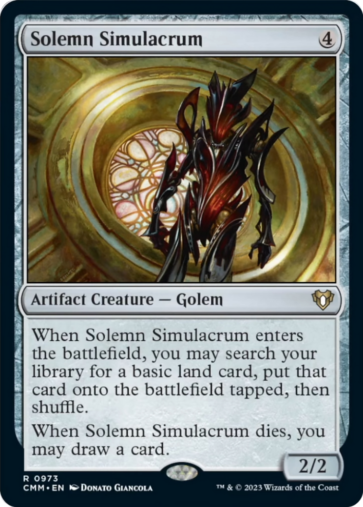 Solemn Simulacrum [Commander Masters] | Exor Games Summserside