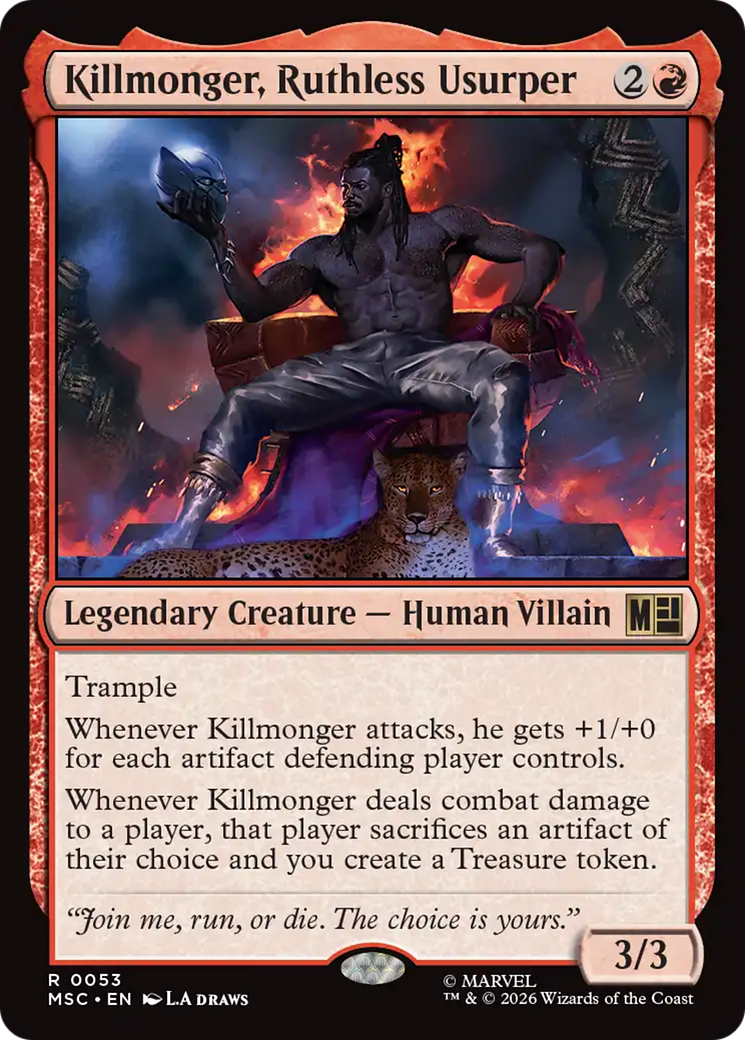 Killmonger, Ruthless Usurper (Surge Foil) [Marvel Super Heroes Commander] | Exor Games Summserside