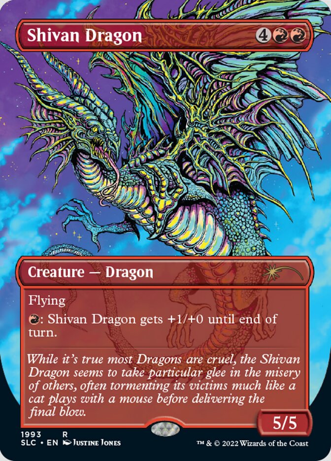 Shivan Dragon (Borderless) [Secret Lair Countdown Kit] | Exor Games Summserside