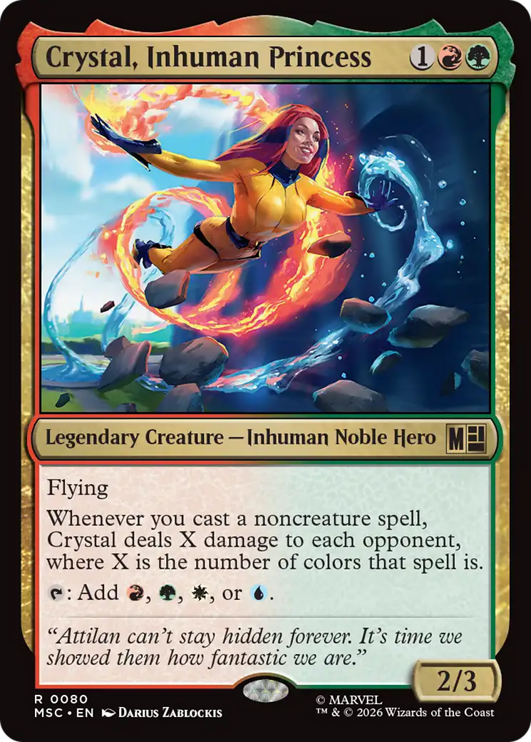 Crystal, Inhuman Princess (Surge Foil) [Marvel Super Heroes Commander] | Exor Games Summserside