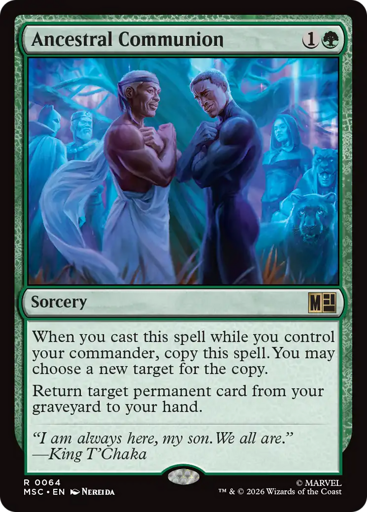 Ancestral Communion (Surge Foil) [Marvel Super Heroes Commander] | Exor Games Summserside