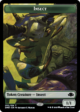 Insect // Construct Double-Sided Token [Dominaria Remastered Tokens] | Exor Games Summserside