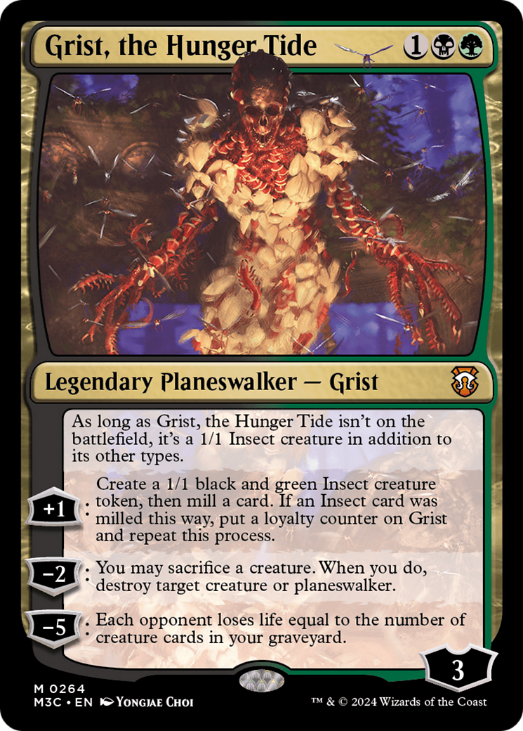 Grist, the Hunger Tide (Ripple Foil) [Modern Horizons 3 Commander] | Exor Games Summserside