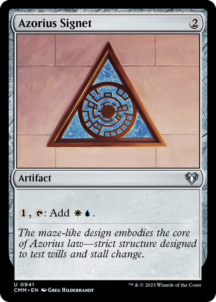 Azorius Signet [Commander Masters] | Exor Games Summserside