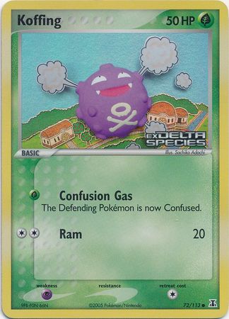 Koffing (72/113) (Stamped) [EX: Delta Species] | Exor Games Summserside