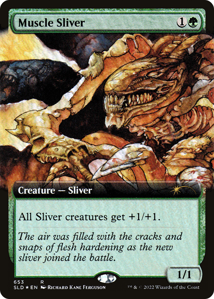 Muscle Sliver (Extended Art) [Secret Lair Drop Promos] | Exor Games Summserside