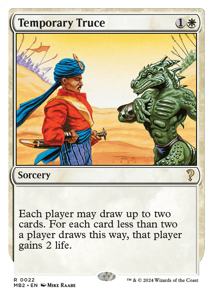 Temporary Truce (White Border) [Mystery Booster 2] | Exor Games Summserside