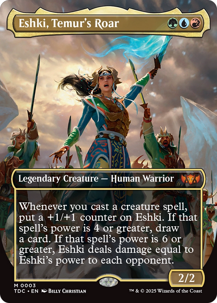 Eshki, Temur's Roar (Borderless) [Tarkir: Dragonstorm Commander] | Exor Games Summserside