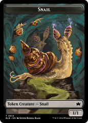 Snail // Thundertrap Trainer Double-Sided Token [Bloomburrow Tokens] | Exor Games Summserside