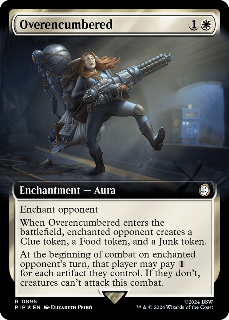 Overencumbered (Extended Art) (Surge Foil) [Fallout] | Exor Games Summserside