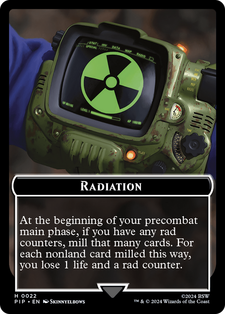 Radiation // Human Soldier Double-Sided Token [Fallout Tokens] | Exor Games Summserside