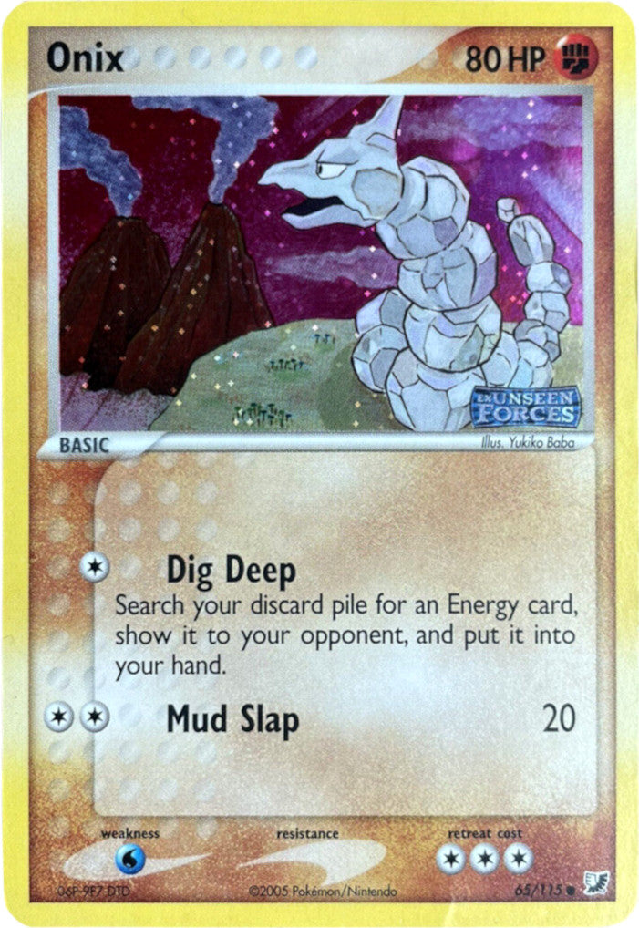 Onix (65/115) (Stamped) [EX: Unseen Forces] | Exor Games Summserside