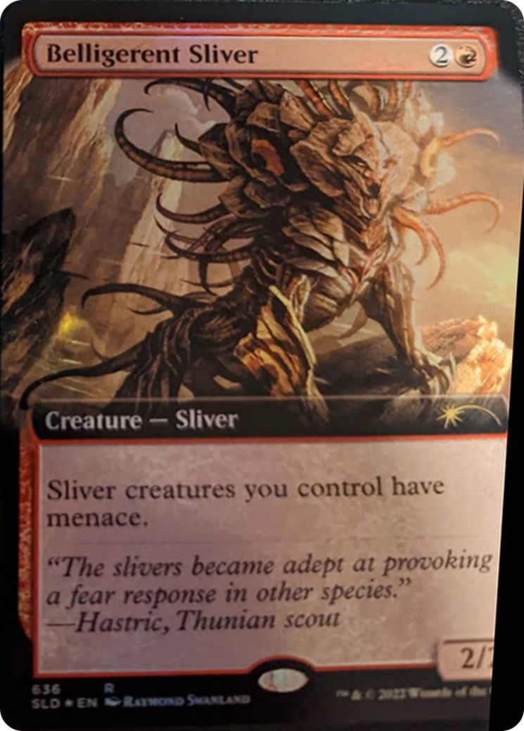 Belligerent Sliver (Extended Art) [Secret Lair Drop Series] | Exor Games Summserside