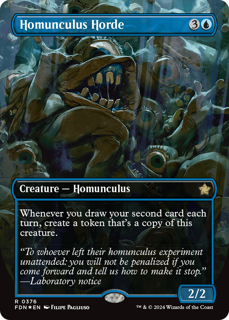 Homunculus Horde (Borderless) (Mana Foil) [Foundations] | Exor Games Summserside