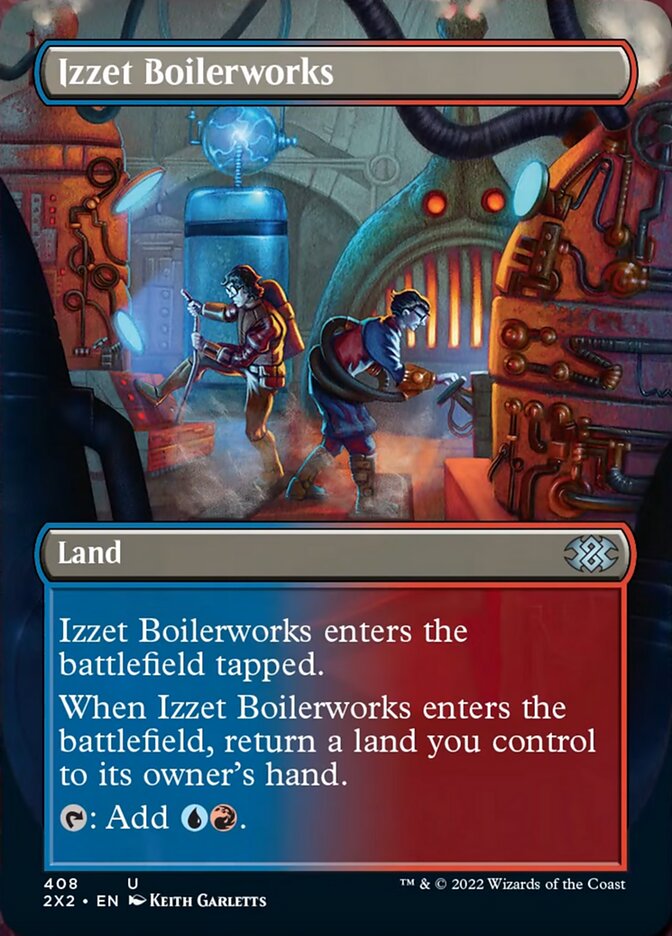 Izzet Boilerworks (Borderless Alternate Art) [Double Masters 2022] | Exor Games Summserside