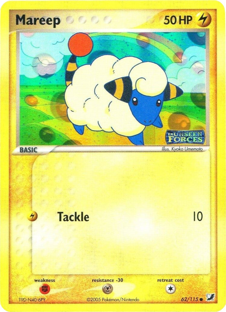 Mareep (62/115) (Stamped) [EX: Unseen Forces] | Exor Games Summserside