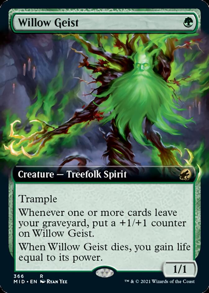 Willow Geist (Extended Art) [Innistrad: Midnight Hunt] | Exor Games Summserside