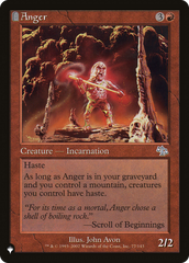 Anger (JUD) [The List Reprints] | Exor Games Summserside