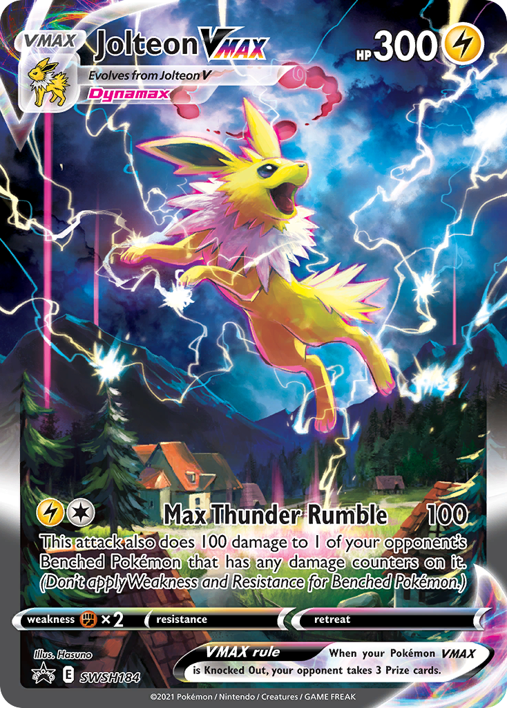 Jolteon VMAX (SWSH184) (Jumbo Card) [Sword & Shield: Black Star Promos] | Exor Games Summserside