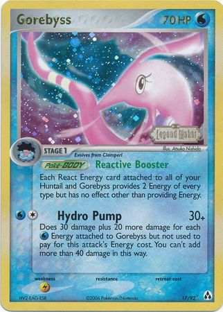 Gorebyss (17/92) (Stamped) [EX: Legend Maker] | Exor Games Summserside