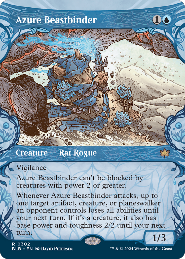 Azure Beastbinder (Showcase) [Bloomburrow] | Exor Games Summserside