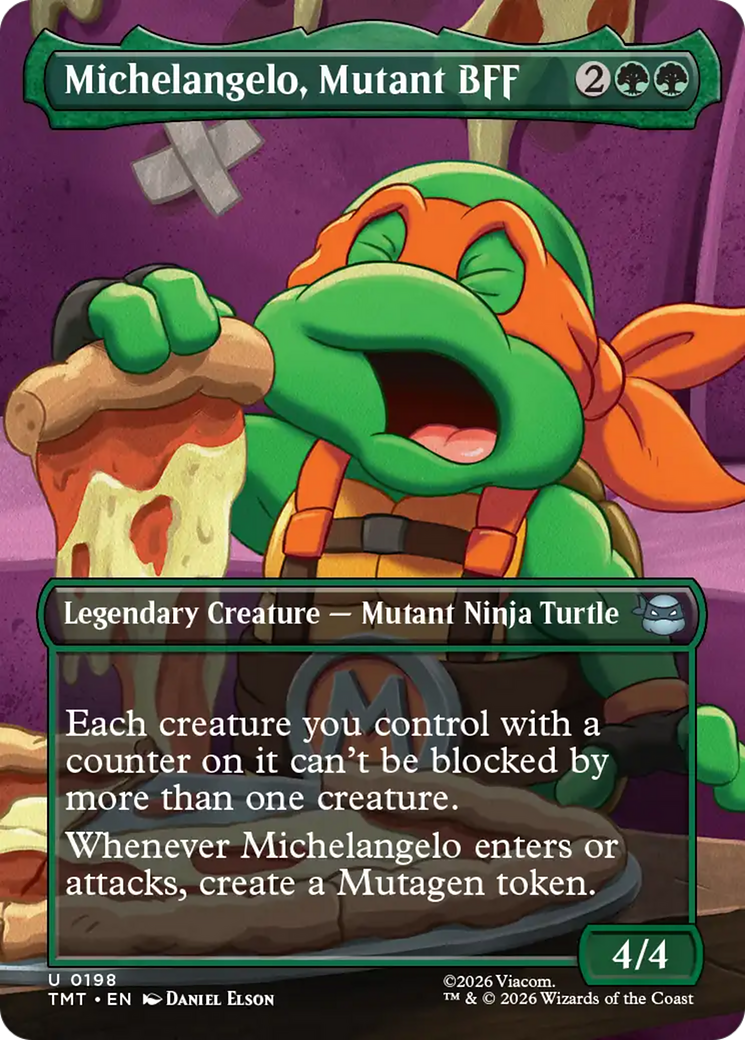 Michelangelo, Mutant BFF (Borderless) [Teenage Mutant Ninja Turtles] | Exor Games Summserside