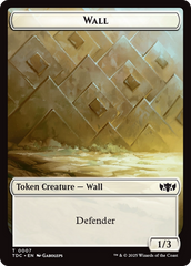 Wall // Spider Double-Sided Token [Tarkir: Dragonstorm Commander Tokens] | Exor Games Summserside