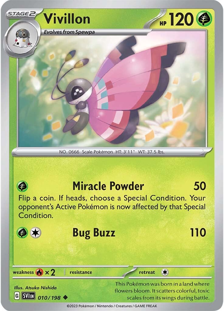 Vivillon (010/198) [Scarlet & Violet: Base Set] | Exor Games Summserside