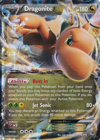 Dragonite EX (74/111) (Jumbo Card) [XY: Furious Fists] | Exor Games Summserside