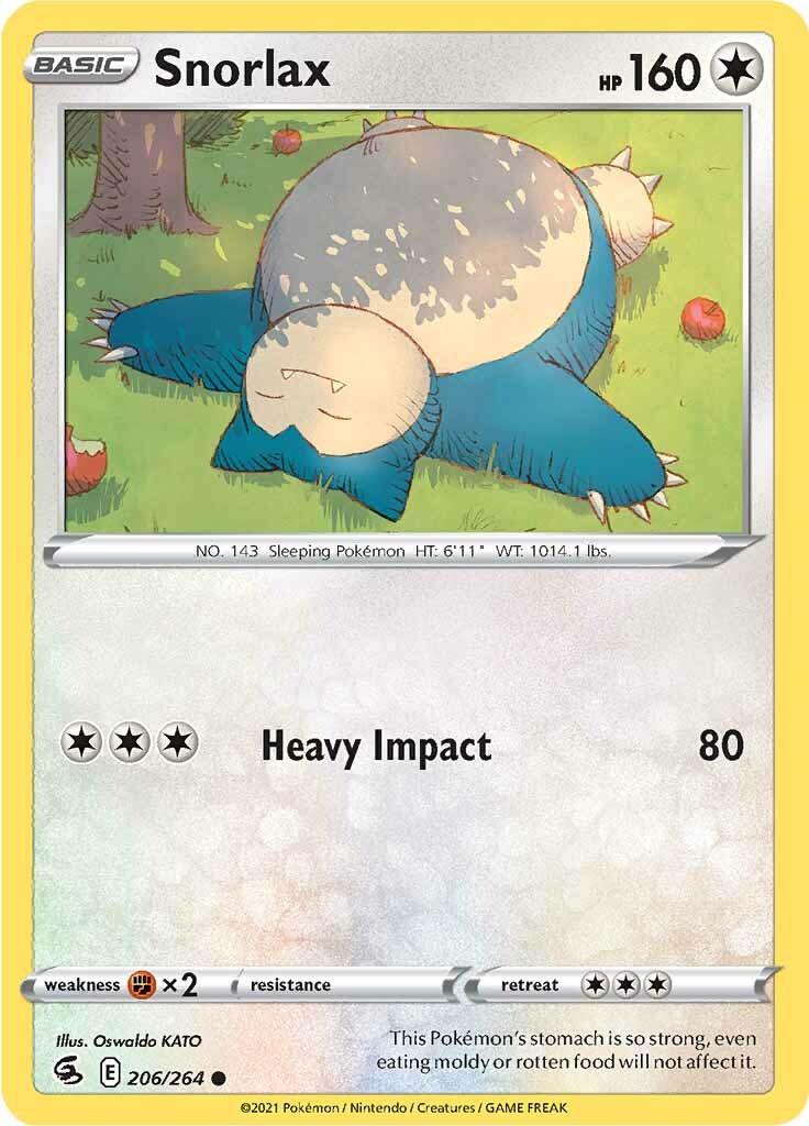 Snorlax (206/264) [Sword & Shield: Fusion Strike] | Exor Games Summserside