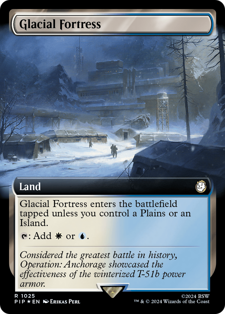 Glacial Fortress (Extended Art) (Surge Foil) [Fallout] | Exor Games Summserside