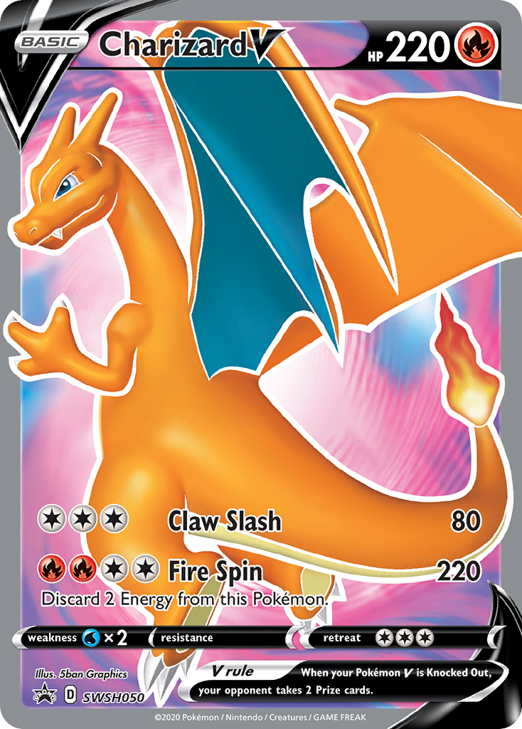 Charizard V (SWSH050) [Sword & Shield: Black Star Promos] | Exor Games Summserside