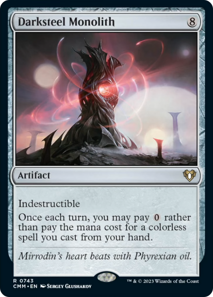 Darksteel Monolith [Commander Masters] | Exor Games Summserside