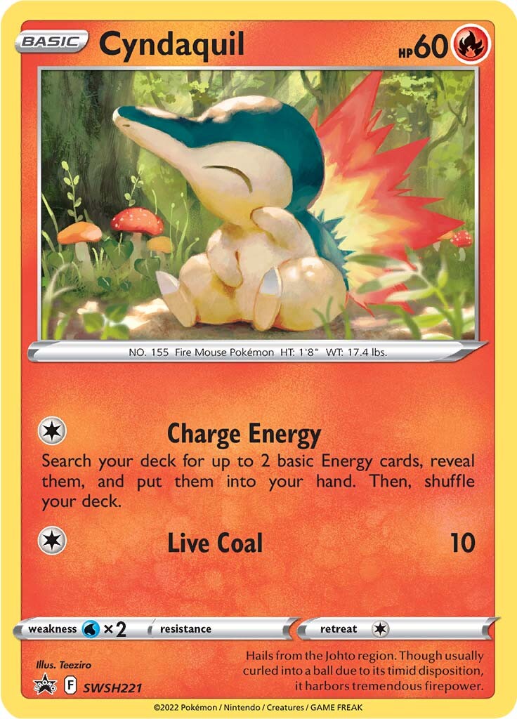 Cyndaquil (SWSH221) [Sword & Shield: Black Star Promos] | Exor Games Summserside