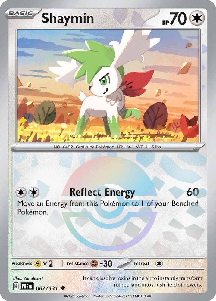 Shaymin (087/131) (Poke Ball Pattern) [Scarlet & Violet: Prismatic Evolutions] | Exor Games Summserside