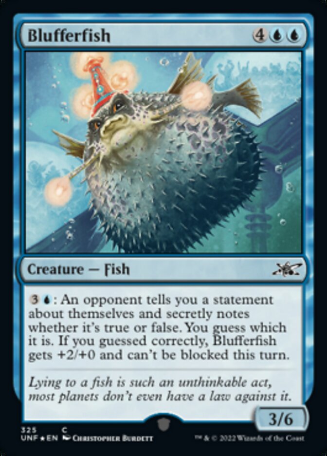Blufferfish (Galaxy Foil) [Unfinity] | Exor Games Summserside