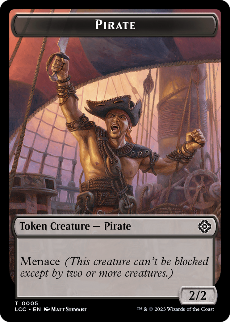 City's Blessing // Pirate (0005) Double-Sided Token [The Lost Caverns of Ixalan Commander Tokens] | Exor Games Summserside