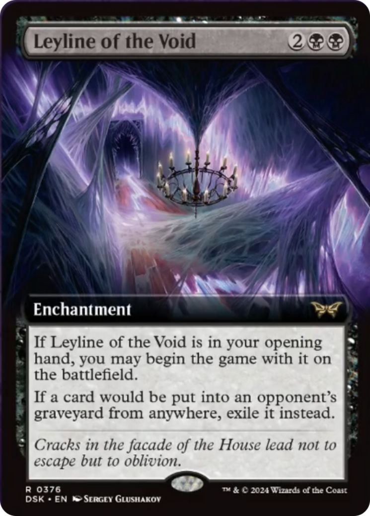 Leyline of the Void (Extended Art) [Duskmourn: House of Horror] | Exor Games Summserside