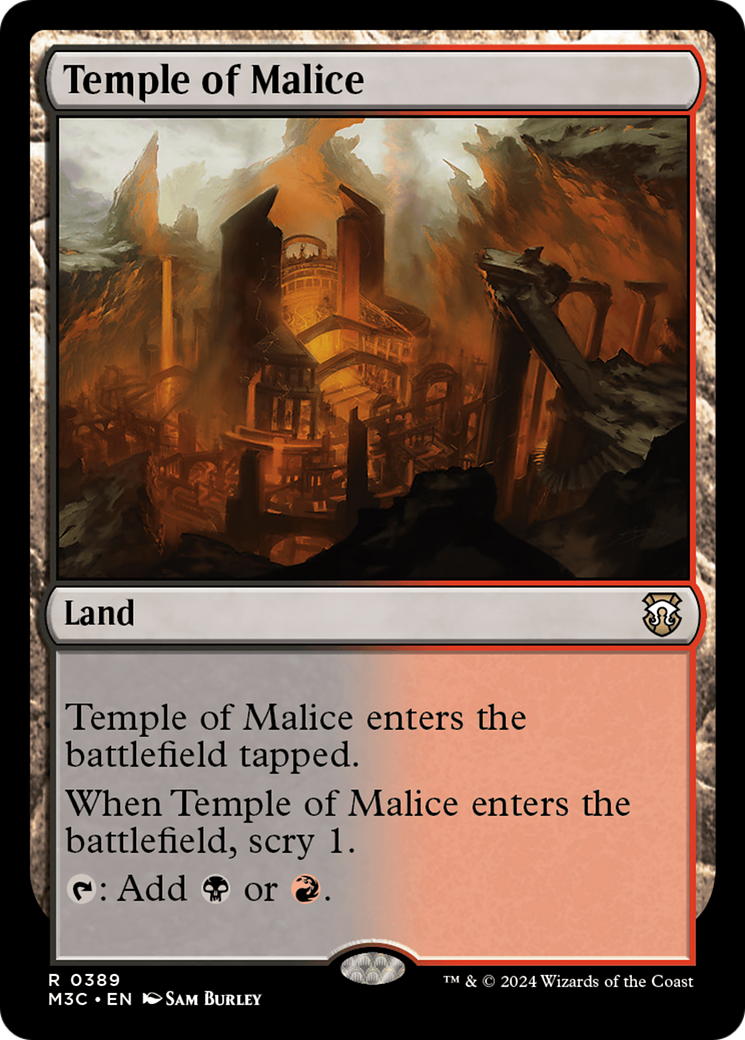 Temple of Malice (Ripple Foil) [Modern Horizons 3 Commander] | Exor Games Summserside